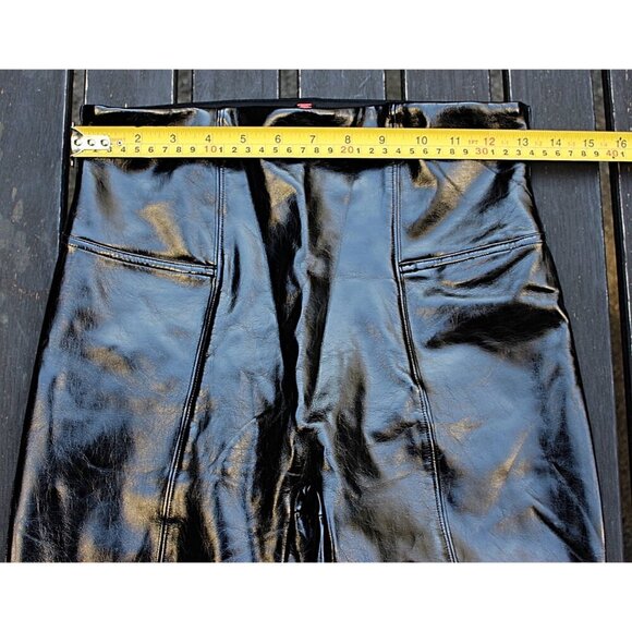 Spanx SpanxShape Faux Patent Leather Leggings in Black, 20301 R - Medium - Picture 4 of 9